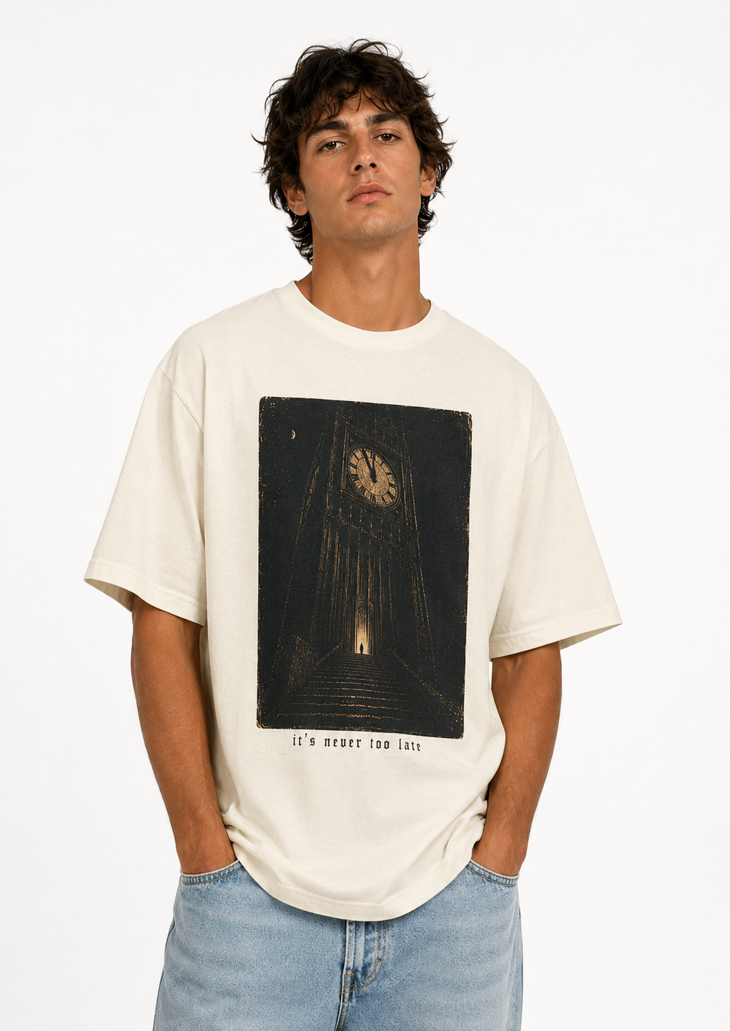It's Never Too Late Heavyweight Tee