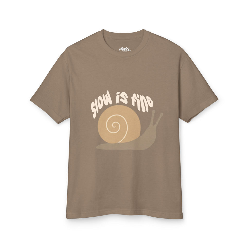 slow is fine snail shirt